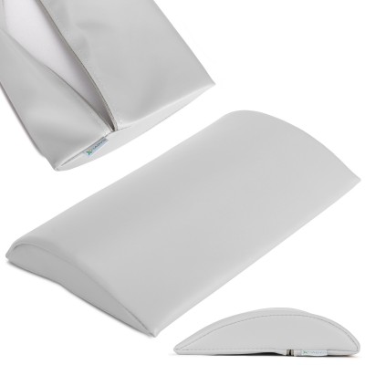 Poluokrugli jastuk za lumbalni dio 40x25x5 tvrdi k729 svijetlosivi