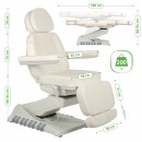 Električna kozmetička stolica Luxoria PRO 5 k701 snježno bijela