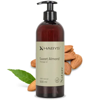 Ulje za masažu Nature Slatki badem, HABYS 500 ml s pumpicom