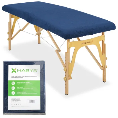 Frotirna plahta od 1 komada za sklopive stolove – 60/165 cm, tamnoplava