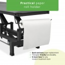 Fortis 2 stol za tretmane, električno podešavanje, nožna kontrola, ručni daljinski upravljač, jastuk za glavu, k722 siva