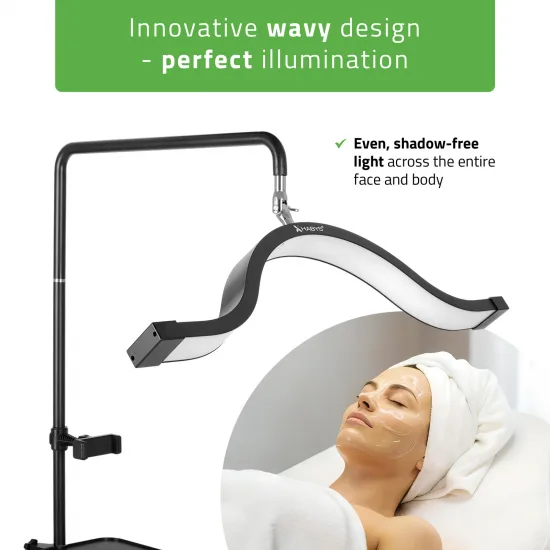 Vena Dark kozmetička lampa, crna — slika 3