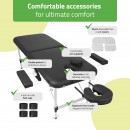 Prijenosni stol za masažu Nadia 70 Comfy Base K515 crni