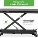 Evero Cross X4 ERGO terapijski stol, električno podešavanje visine s ručnim daljinskim upravljačem, ERGO jastuk, Touch Core k322 siva boja