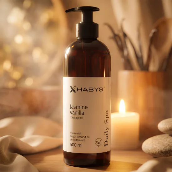 Massage oil Daily Spa Jasmine Vanilla HABYS 500 ml — slika 2