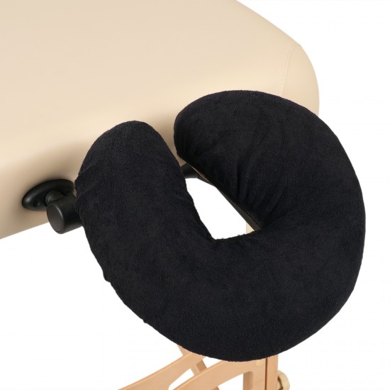 Terry face rest cover black Terry face rest cover black