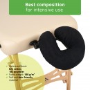 Terry face rest cover black Terry face rest cover black