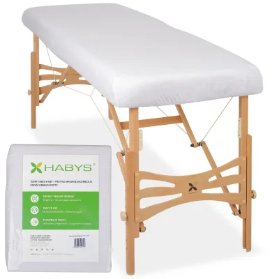 Terry Table Sheet for portable tables 70-75/ 180-185 white