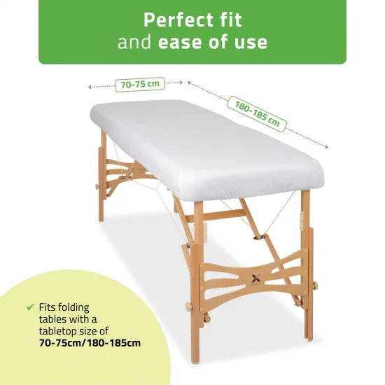 Terry Table Sheet for portable tables 70-75/ 180-185 white — slika 2