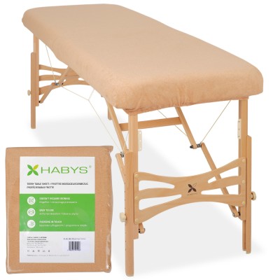 Terry Table Sheet for portable tables 70-75/ 180-185 beige