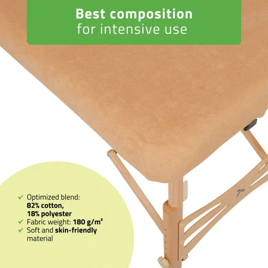 Terry Table Sheet for portable tables 70-75/ 180-185 beige — slika 3