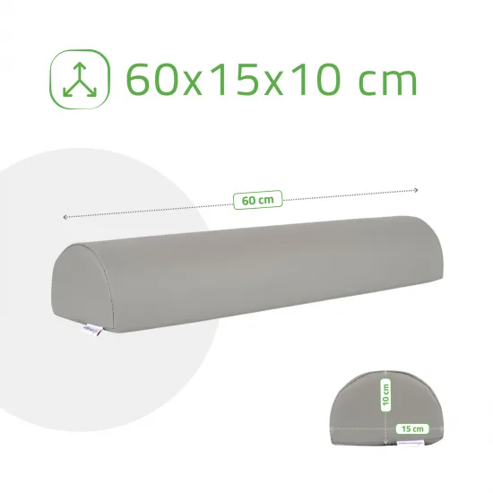 Semi Round Bolster 60x15x10 - K522 Gray — slika 5