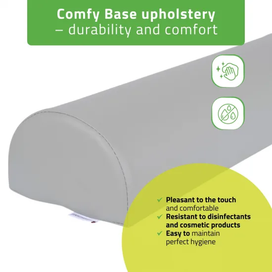 Semi Round Bolster 60x18x12 - K522 Gray — slika 4