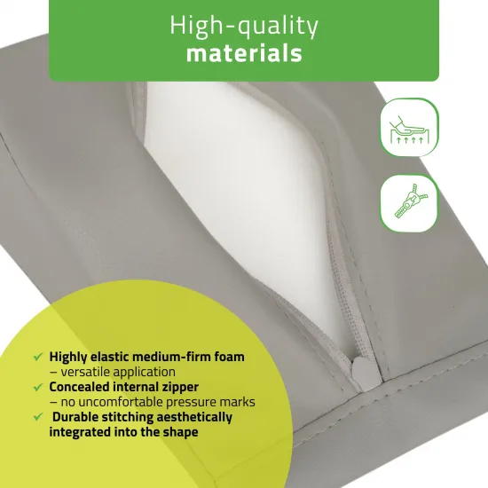 Wedge Bolster 20x15x10 K522 Gray — slika 3