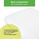 Terry sheet with elastic and ties for cosmetic chair, white