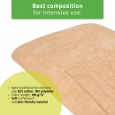 Terry sheet with elastic and ties for cosmetic chair, creamy latte
