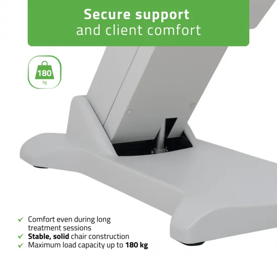 Electric beauty chair Selia PRO 4 Touch Core k329 grey — slika 6