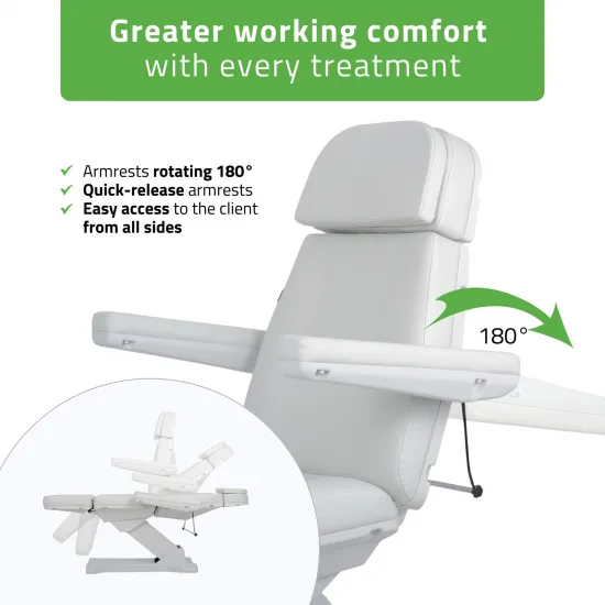 Electric beauty chair Selia PRO 4 Touch Core k329 grey — slika 7