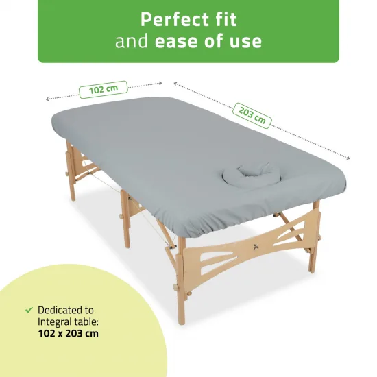 Protective Table Cover C460 (Oil-resistant) 102x203 cm Integral, Struktural grey — slika 2