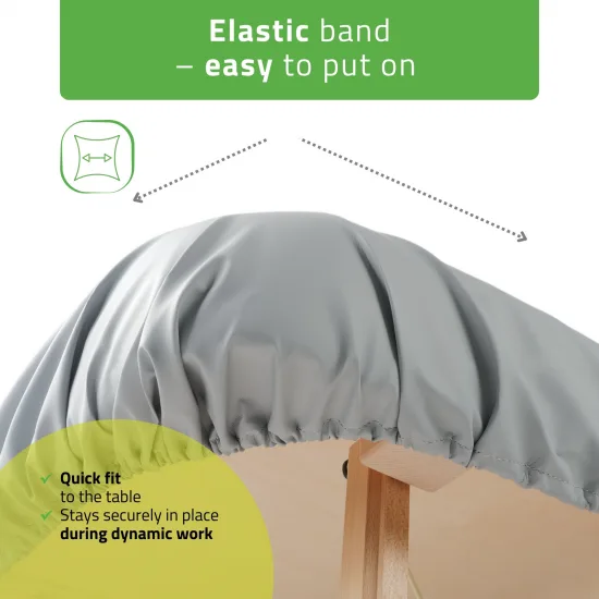 Protective Table Cover C460 (Oil-resistant) 102x203 cm Integral, Struktural grey — slika 4