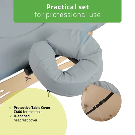 Protective Table Cover C460 (Oil-resistant) 102x203 cm Integral, Struktural grey — slika 5