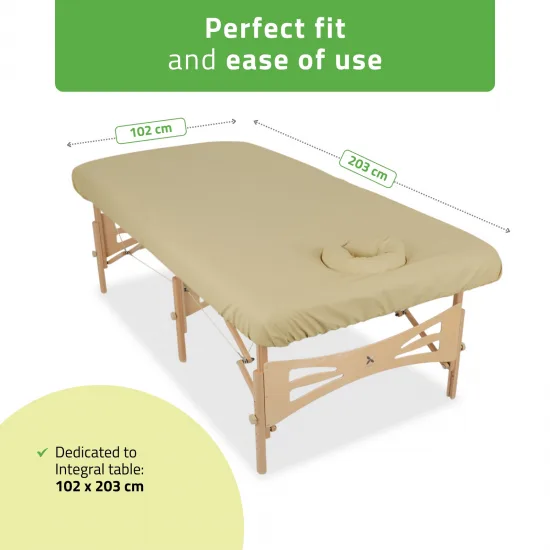 Protective Table Cover C460 (Oil-resistant) 102x203 cm Integral Struktural beige — slika 2