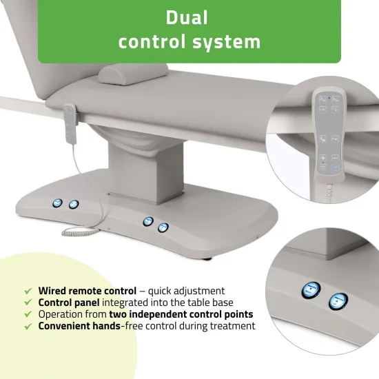 Electric treatment table Estella ERGO 2, Grey – 2 Motors — slika 4