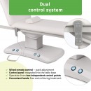 Electric treatment table Estella ERGO 2, k701 white – 2 motors