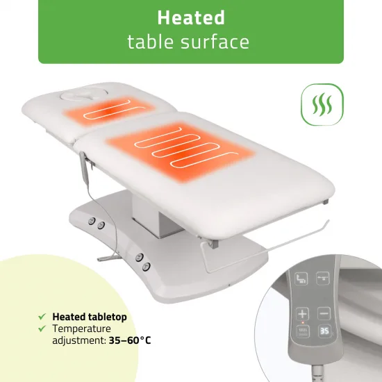 Electric treatment table Estella ERGO 2, k701 white – 2 motors — slika 6