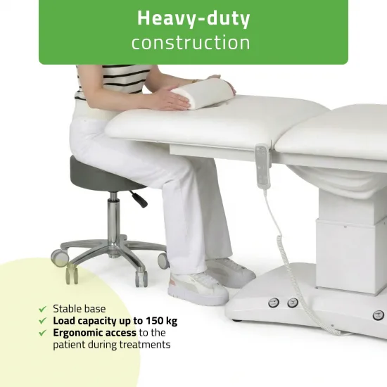 Electric treatment table Estella ERGO 2, k701 white – 2 motors — slika 9