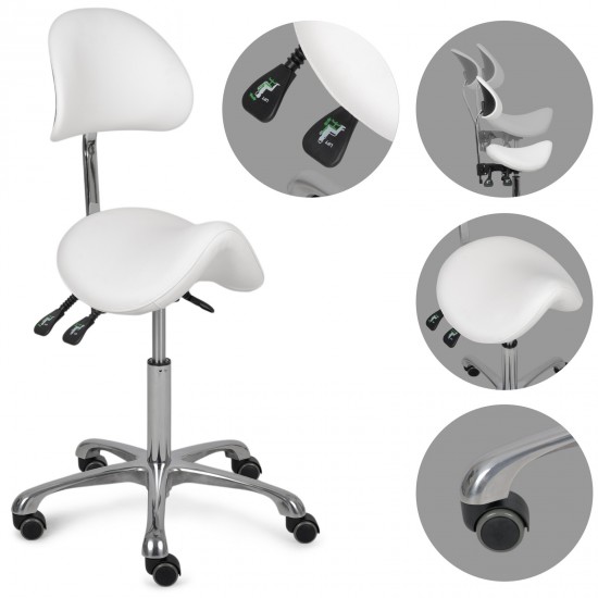 Stool Diana So Skin K401 White Stool Diana So Skin K401 White