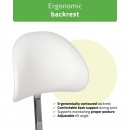 Stool Diana So Skin K401 White Stool Diana So Skin K401 White