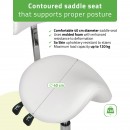 Stool Diana So Skin K401 White Stool Diana So Skin K401 White