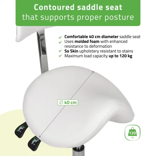 Stool Diana So Skin K401 White — slika 4
