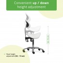 Stool Diana So Skin K401 White Stool Diana So Skin K401 White