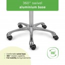 Stool Diana So Skin K401 White Stool Diana So Skin K401 White