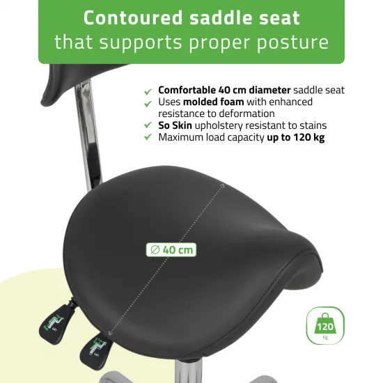 Stool Diana So Skin K515 Black — slika 4