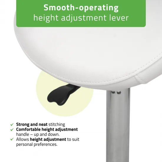 Stool Alma So Skin K401 White — slika 3