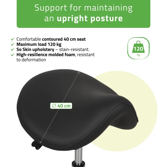 Stool Alma So Skin K515 Black — slika 2