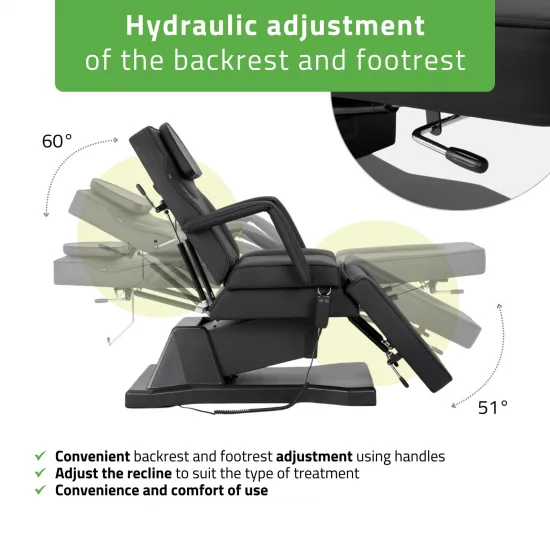 Electric beauty chair Laris Touch Core k315 black — slika 3