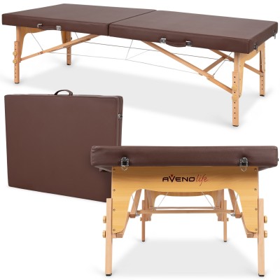 Portable Thai massage table Niro 80 PU k835 brown