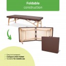 Portable Thai massage table Niro 80 PU k835 brown