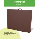 Portable Thai massage table Niro 80 PU k835 brown