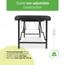 Portable massage table Rico 60 cm Comfy Base k515 black