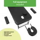 Portable massage table Rico 60 cm Comfy Base k515 black