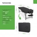 Portable massage table Rico 60 cm Comfy Base k515 black