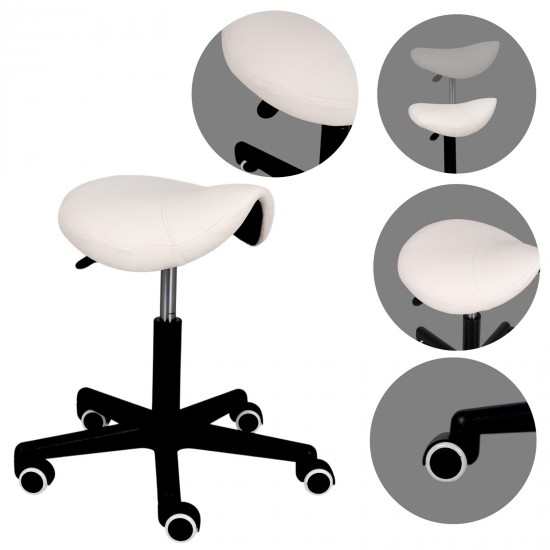 Saddle stool LUMO, Comfy Base k501 white
