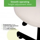 Saddle stool LUMO, Comfy Base k501 white