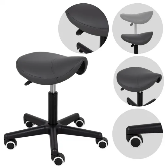 Saddle stool LUMO, Comfy Base k521 grey