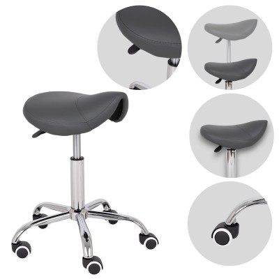 Saddle stool LOFI, Comfy Base k521 grey